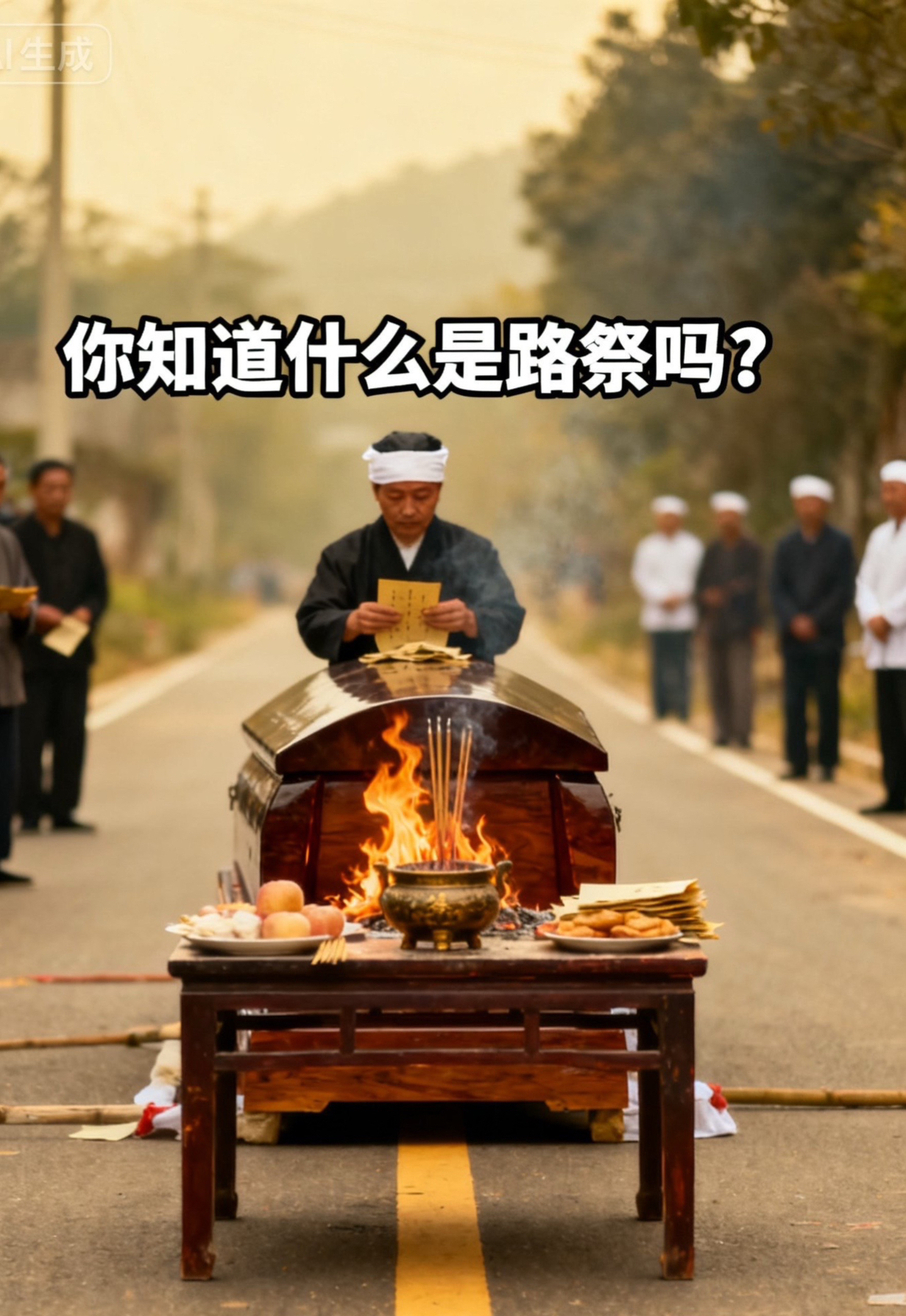 丧事上的“路祭”：灵柩经过时，为什么有人要在路边摆供
